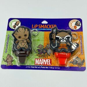 Lot of 8 Marvel Guardians Of The Galaxy Lip Smackers Lip Balms & Keychains